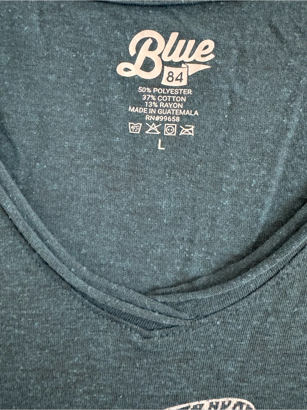 Blue Turtle Graphic V-Neck Tee - Outer Banks - Picture 5 of 7